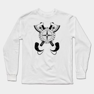 Odin's Shield | Norse Pagan Symbol Long Sleeve T-Shirt